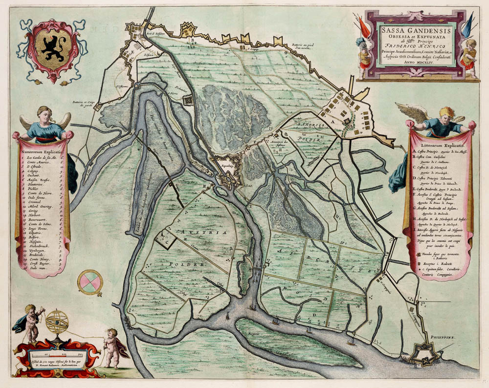 Sas van Gent 1649 Blaeu belegering 1644